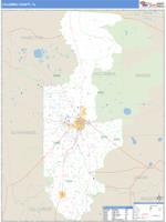 Columbia County, FL Wall Map Zip Code