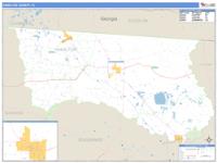 Hamilton County, FL Wall Map Zip Code