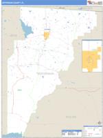 Jefferson County, FL Wall Map Zip Code