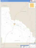 Lafayette County, FL Wall Map Zip Code