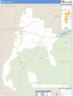 Liberty County, FL Wall Map Zip Code