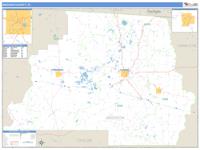 Madison County, FL Wall Map Zip Code
