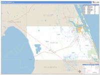 Martin County, FL Wall Map Zip Code