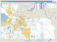 Orange County, FL Wall Map Zip Code