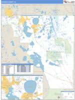Osceola County, FL Wall Map Zip Code