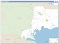 Wakulla County, FL Wall Map