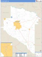 Appling County, GA Wall Map Zip Code