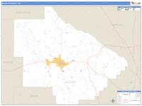 Bacon County, GA Wall Map Zip Code