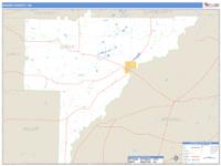 Baker County, GA Wall Map Zip Code