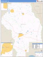 Berrien County, GA Wall Map Zip Code