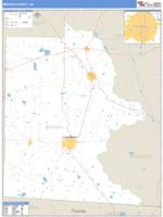 Brooks County, GA Wall Map Zip Code