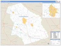 Bulloch County, GA Wall Map Zip Code