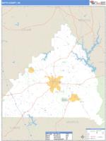 Butts County, GA Wall Map Zip Code