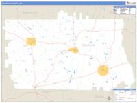 Calhoun County, GA Wall Map Zip Code