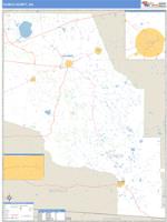 Clinch County, GA Wall Map Zip Code