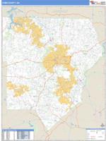 Cobb County, GA Wall Map Zip Code