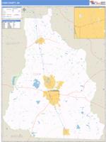 Cook County, GA Wall Map Zip Code