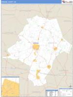Emanuel County, GA Wall Map Zip Code