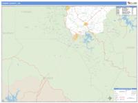 Fannin County, GA Wall Map Zip Code