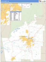 Floyd County, GA Wall Map Zip Code