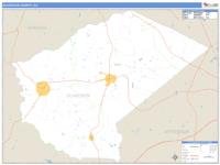 Glascock County, GA Wall Map Zip Code