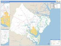 Glynn County, GA Wall Map Zip Code