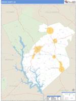 Greene County, GA Wall Map Zip Code