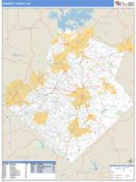 Gwinnett County, GA Wall Map Zip Code