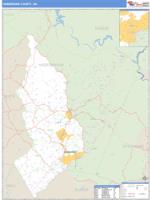 Habersham County, GA Wall Map Zip Code