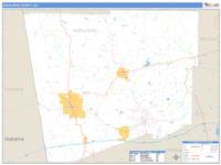 Haralson County, GA Wall Map Zip Code
