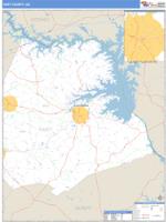 Hart County, GA Wall Map Zip Code