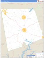 Heard County, GA Wall Map Zip Code