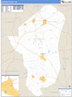 Jefferson County, GA Wall Map Zip Code
