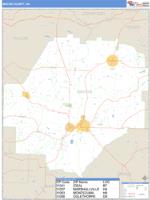 Macon County, GA Wall Map Zip Code