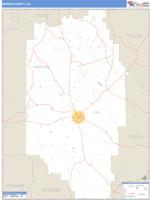 Marion County, GA Wall Map Zip Code