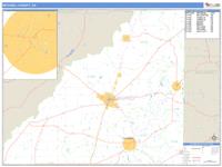 Mitchell County, GA Wall Map