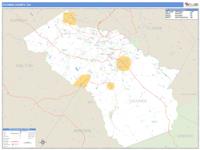 Oconee County, GA Wall Map