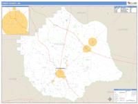 Pierce County, GA Wall Map Zip Code
