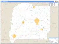 Pike County, GA Wall Map Zip Code