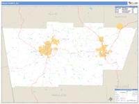 Polk County, GA Wall Map Zip Code