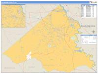 Richmond County, GA Wall Map Zip Code