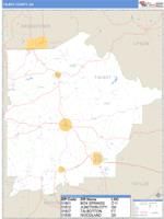 Talbot County, GA Wall Map Zip Code