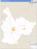 Taliaferro County, GA Wall Map Zip Code