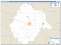 Taylor County, GA Wall Map Zip Code