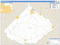 Telfair County, GA Wall Map Zip Code