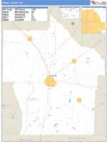 Terrell County, GA Wall Map Zip Code