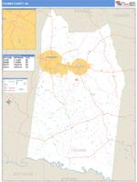Toombs County, GA Wall Map Zip Code