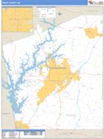 Troup County, GA Wall Map Zip Code