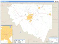 Upson County, GA Wall Map Zip Code