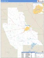 Ware County, GA Wall Map Zip Code